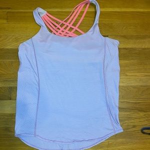 Lululemon size 6 tank/built in sports bra
